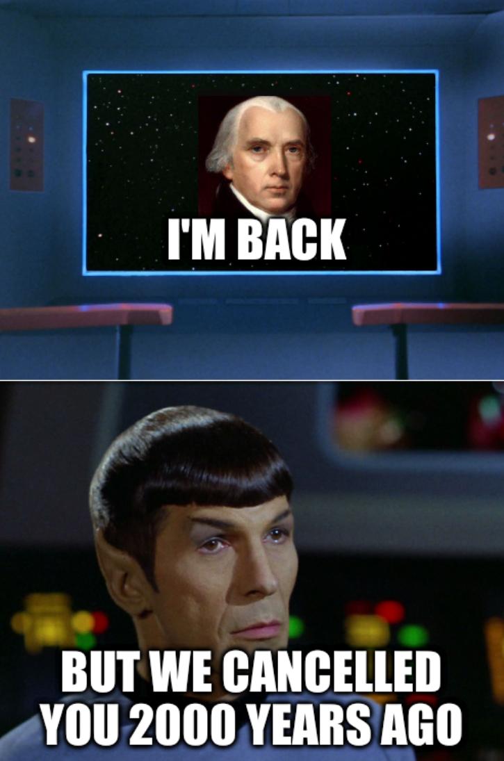 James Madison vs Apollo: I'm back, but we cancelled you 2000 years ago