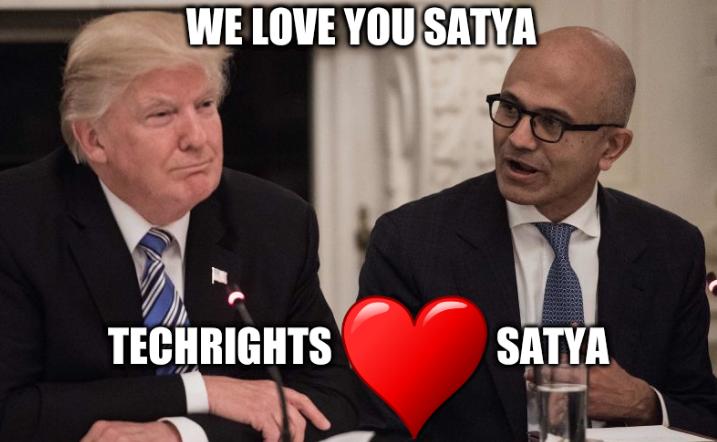 We love you Satya Techrights loves Satya