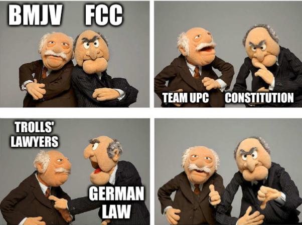 The four panel: BMJV, FCC, Trolls' lawyers, German law, Team UPC and constitution