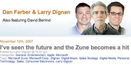 Larry Dignan on Zune