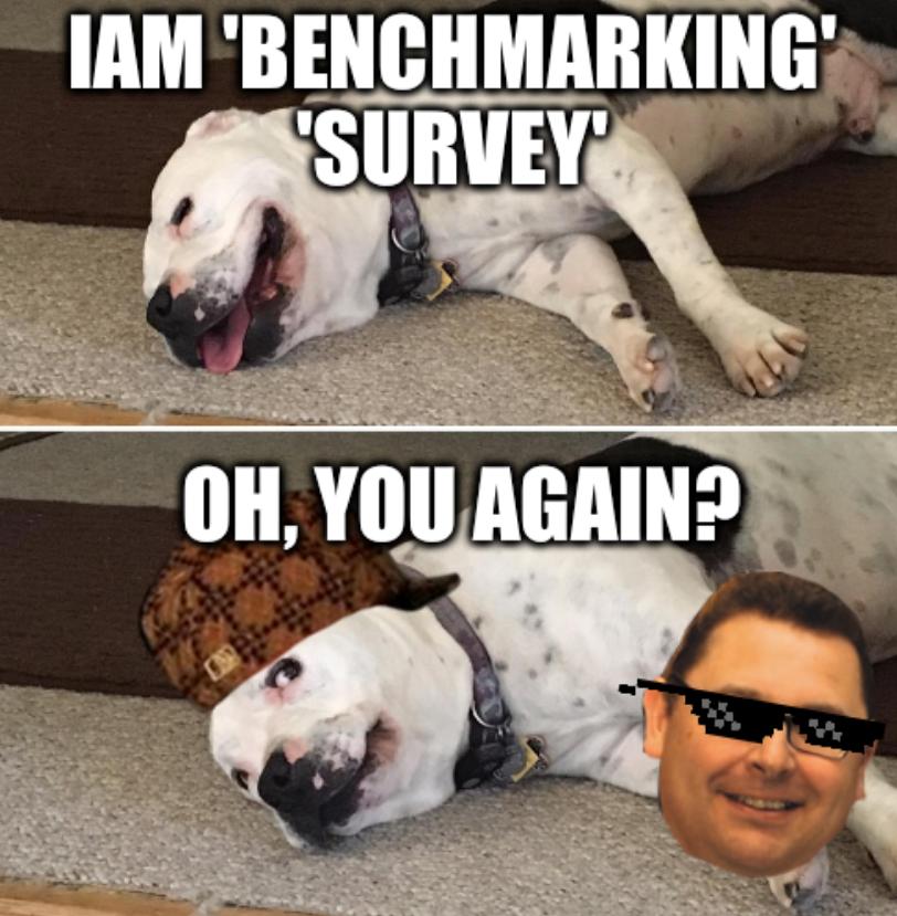 Telly side eye: Oh, you again? IAM 'benchmarking' 'survey'