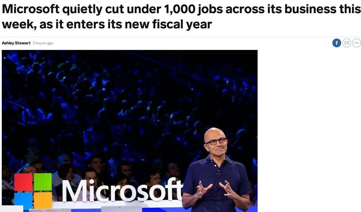 Microsoft layoffs wave