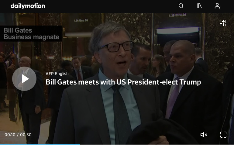 Bill Gates meets with US President-elect Trump