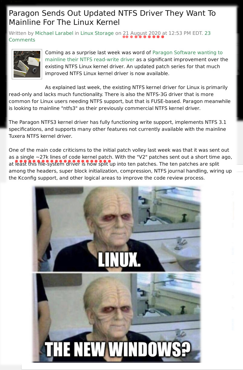 Sidious mask: Linux. The new Windows?