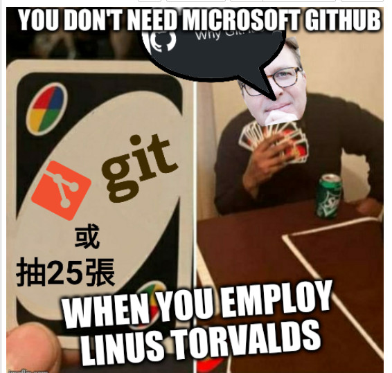 Uno dilemma Chinese: You don't need Microsoft GitHub... When you employ Linus Torvalds
