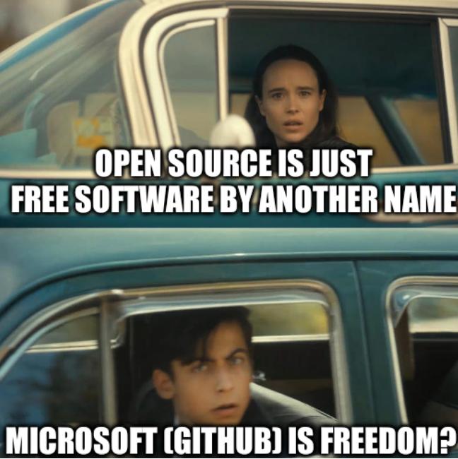 Netflix Anime Subtitles: Open Source is just Free software by another name; Microsoft (GitHub) is freedom?
