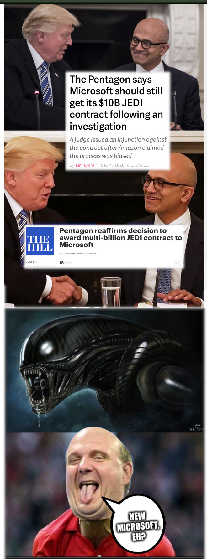 Alien vs Ballmer: New Microsoft, eh?