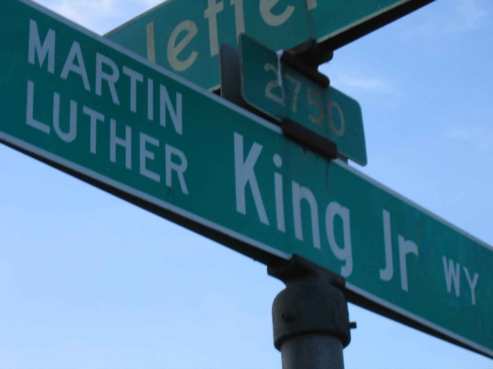 MLK street sign