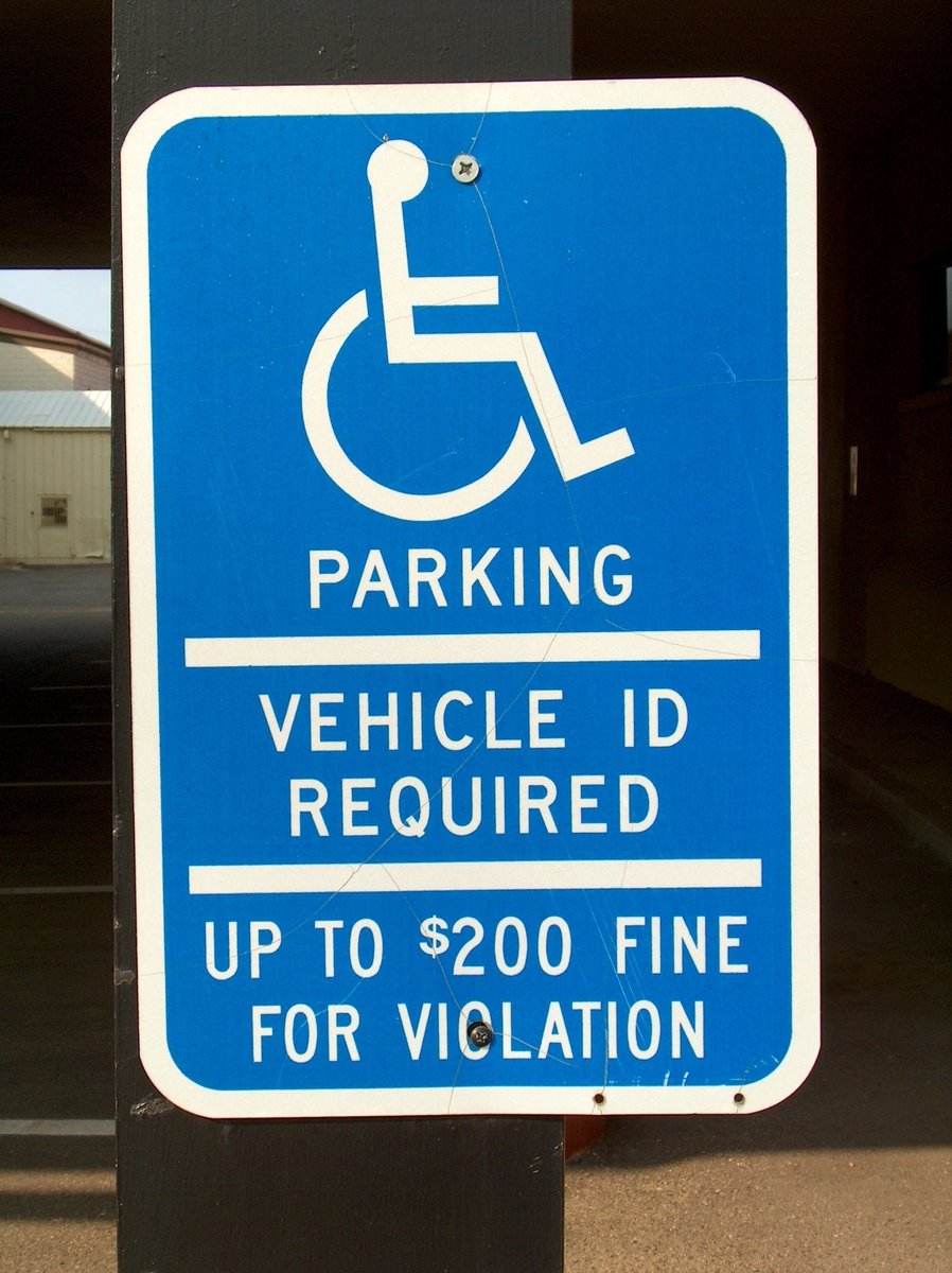 On wheelchair parking