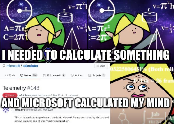 Calculating: I needed to calculate something and Microsoft calculated my mind