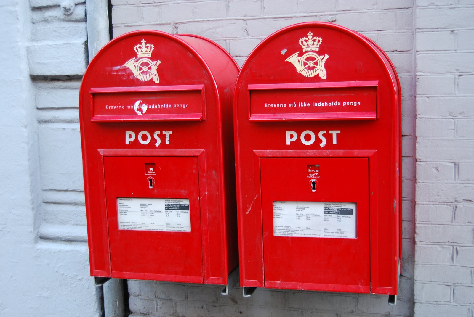 Danish Post Letter Boxes