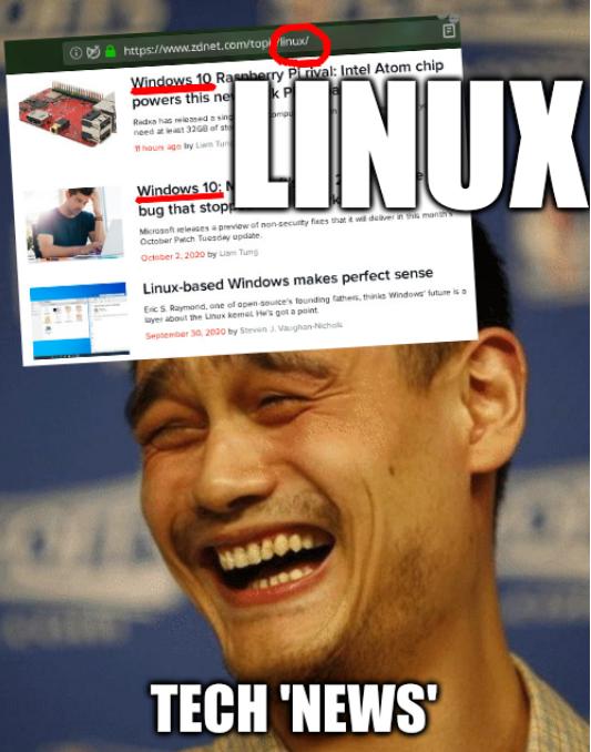 Tech 'news' on Linux