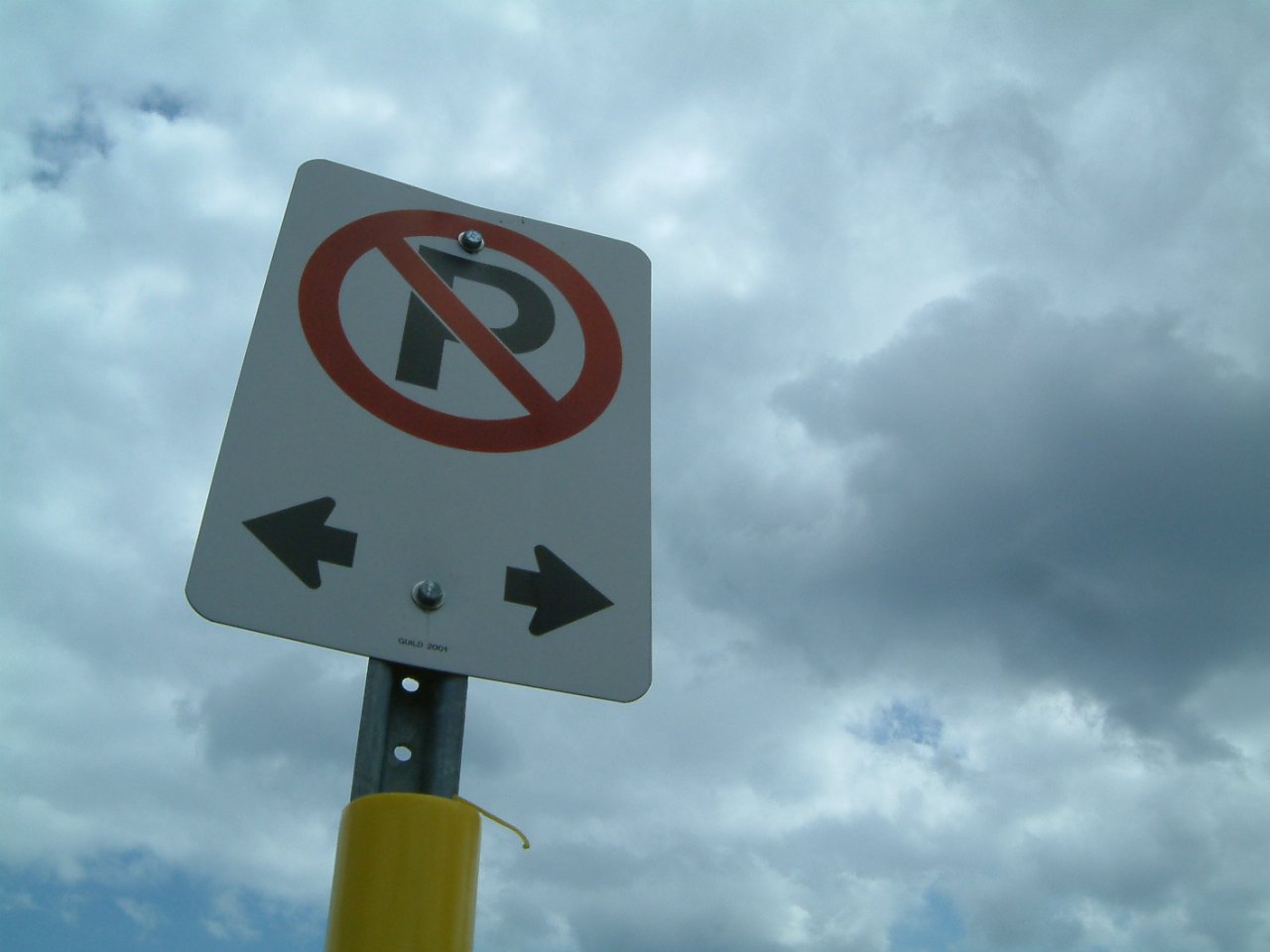 Sign for parking