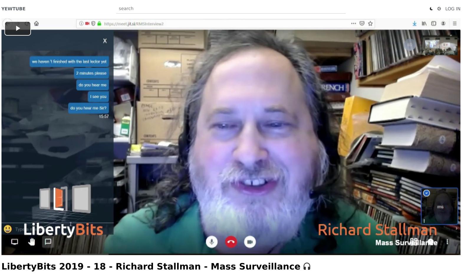 LibertyBits 2019 - 18 - Richard Stallman - Mass Surveillance