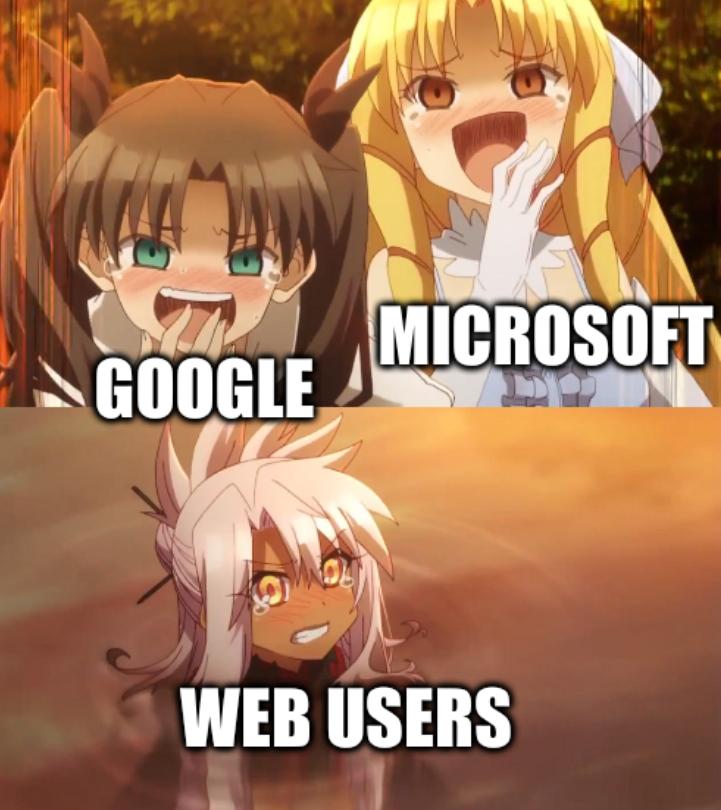 Google, Microsoft, and Web users
