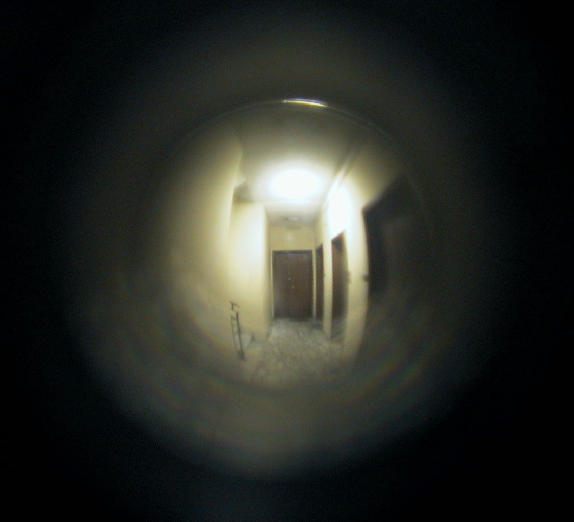 Looking through the peephole