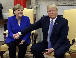 Merkel and Trump