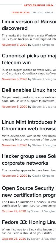 ZDNet latest Linux