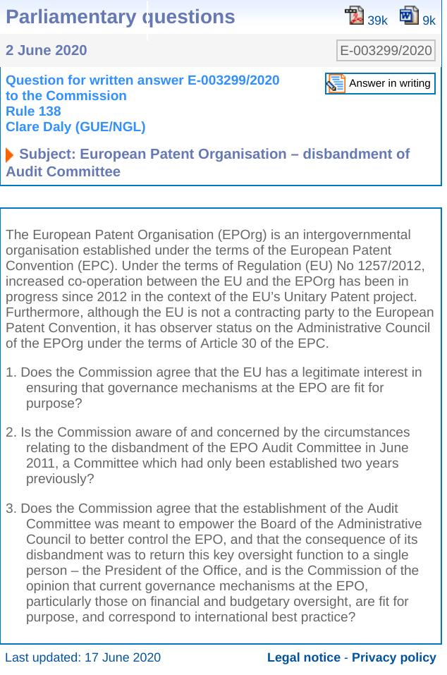 EPO Audit