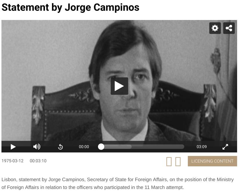 DeclaraÃÂ§ão de Jorge Campinos