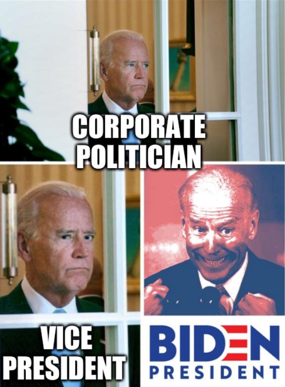 BIDEN 2020: Corporate politician, Vice President