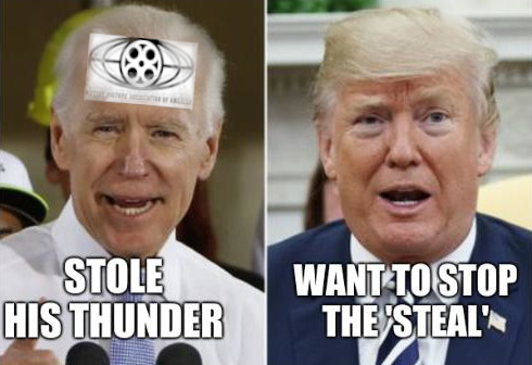 Biden Trump: Stole his thunder; Wants to stop the 'steal'