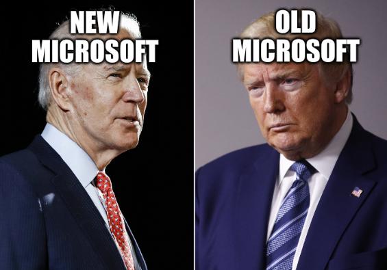 Trump v Biden: New Microsoft; Old Microsoft