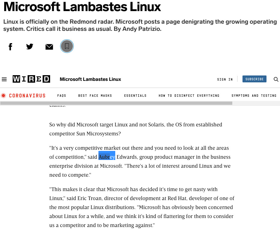 Microsoft Lambastes Linux