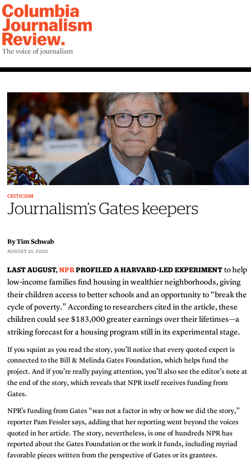 Journalism’s Gates keepers