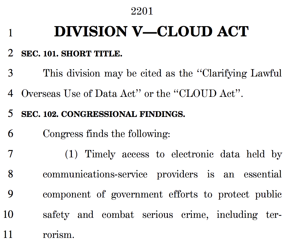 Cloudwashing law
