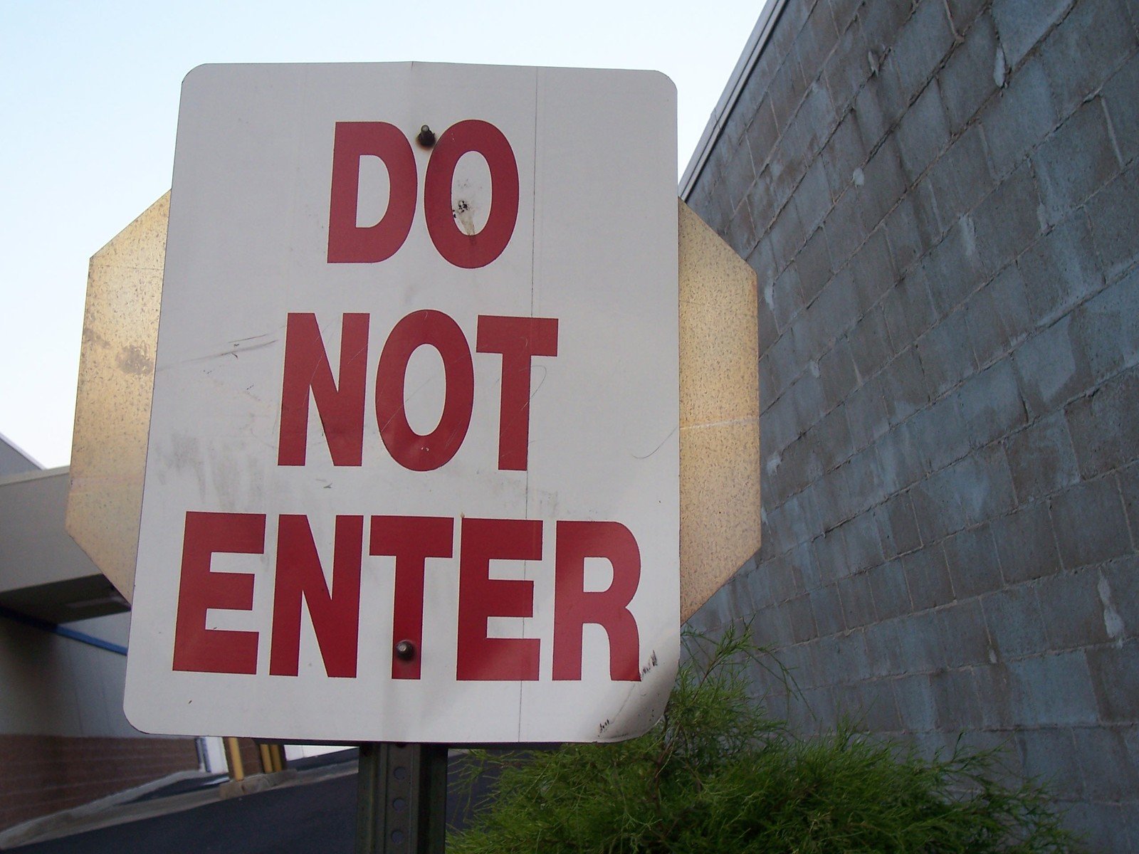 A do not enter sign