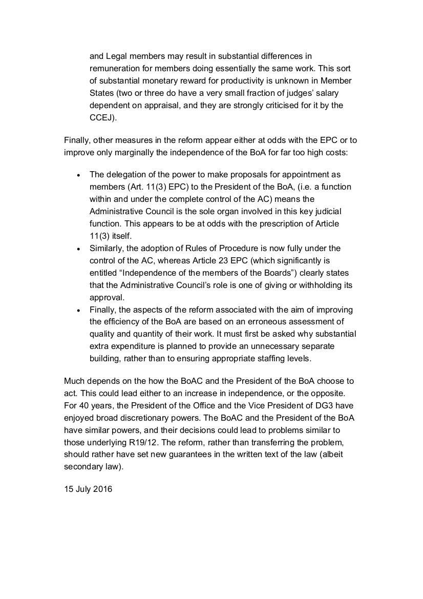 AMBA Statement on the Reform of the BoA page 2