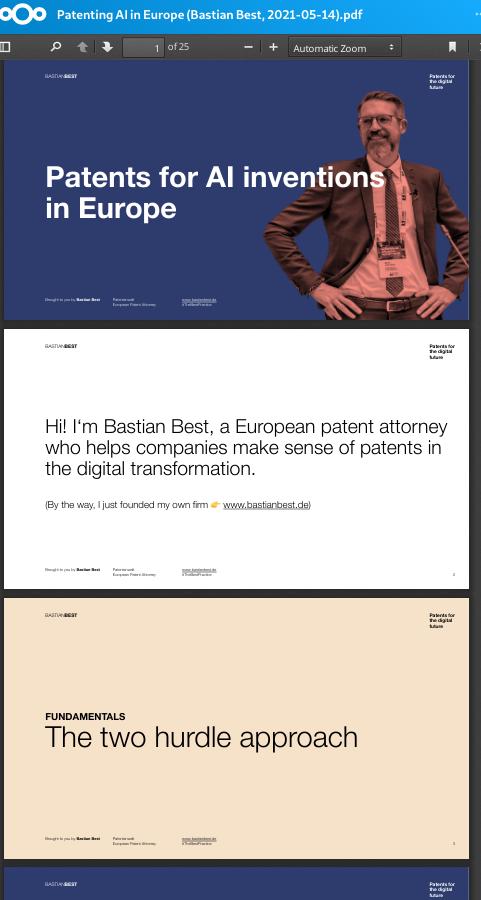 Patents for AI inventions in Europe
