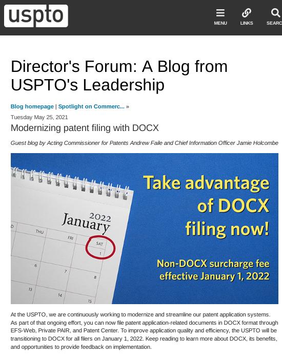 Director's Forum: A Blog from USPTO's Leadership