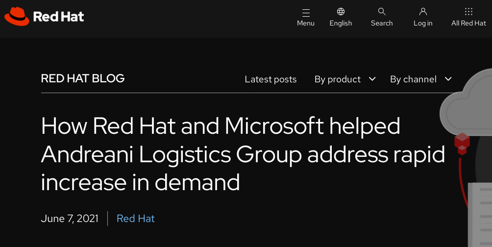 How Red Hat and Microsoft helped Andreani Logistics Group address rapid increase in demand