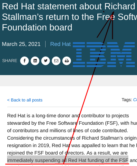 Red Hat statement about Richard Stallman’s return to the Free Software Foundation board