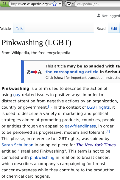 Pinkwashing (LGBT)