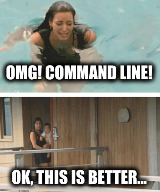 OMG! Command line! OK, this is better...