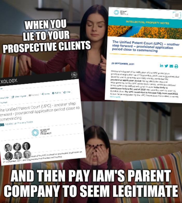 Alex Dunphy Facepalm: When you lie to your prospective clients and then pay IAM's parent company to seem legitimate