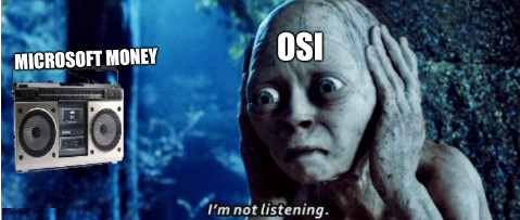 OSI, Microsoft money