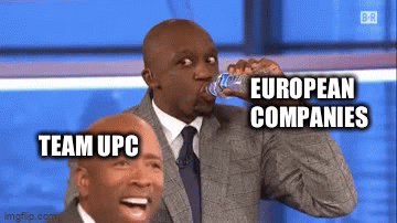 European companies and Team UPC