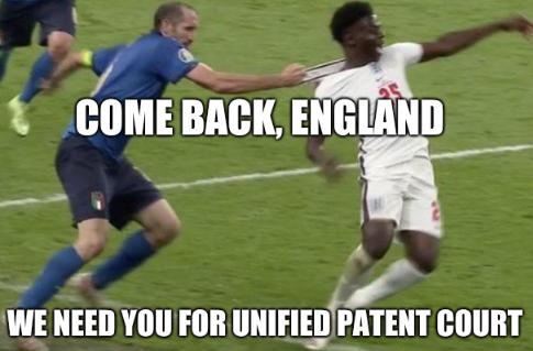 Come back, England. We need you for Unified Patent Court.