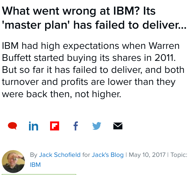 IBM master plan