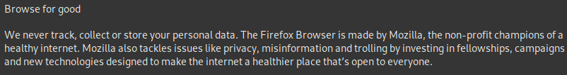 Mozilla statement