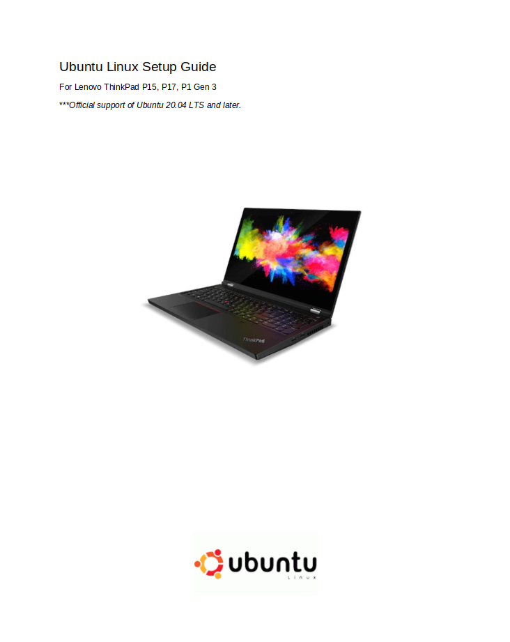Ubuntu setup