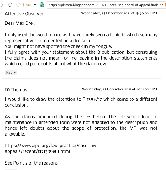 I would like to draw the attention to T 1399/17 which came to a different conclusion. As the claims amended during the OP before the OD which lead to maintenance in amended form were not adapted to the description and hence left doubts about the scope of protection, the MR was not allowable.  https://www.epo.org/law-practice/case-law-appeals/recent/t171399eu1.html See Point 2 of the reasons