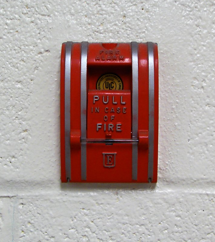 A fire alarm
