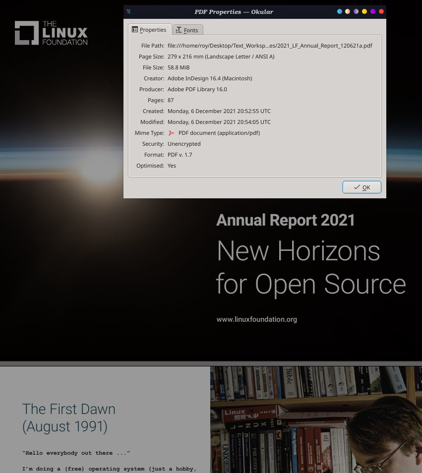 Linux Foundation 2021 Annual Report on Mac