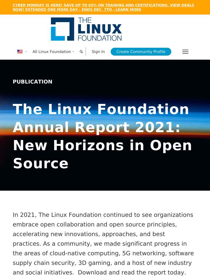Linux Foundation 2021 Annual Report