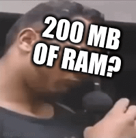 200 MB of RAM? For a single-tab Web page?